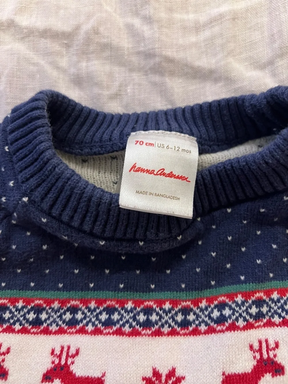 Hanna Anderson reindeer two piece 6-12M